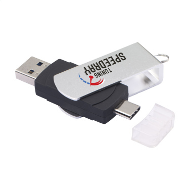 Logo trade promotional merchandise image of: USB Dual Connect 3.0 - Type-C 8 GB