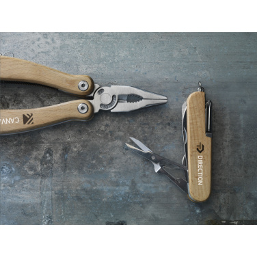 Logo trade corporate gifts image of: Beechwood Pocket knife