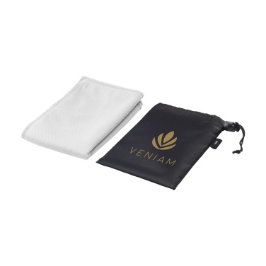 Logo trade promotional merchandise picture of: CoolDown RPET sports cooling towel