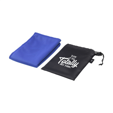 Logo trade corporate gifts image of: CoolDown RPET sports cooling towel