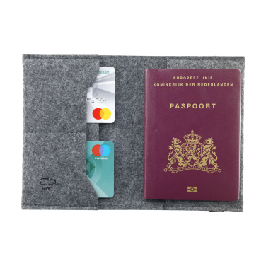 Logotrade promotional gifts photo of: Identify GRS RPET Felt passport holder