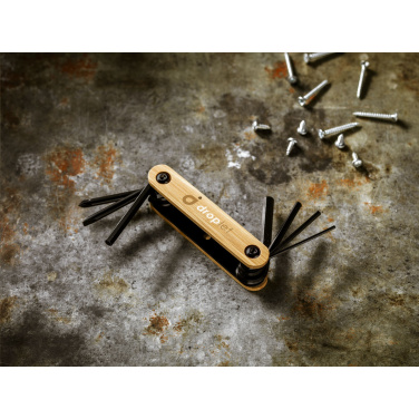 Logo trade promotional gifts image of: Bamboo Black Tool multi tool