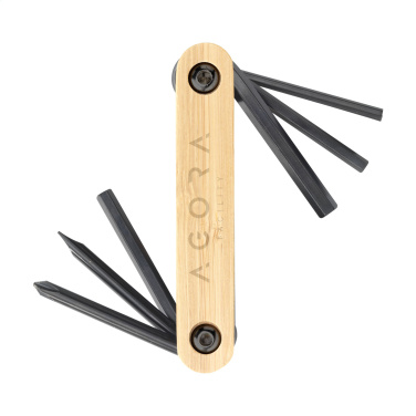 Logotrade promotional items photo of: Bamboo Black Tool multi tool