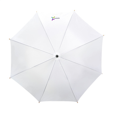 Logo trade corporate gifts picture of: FirstClass RCS RPET umbrella 23 inch