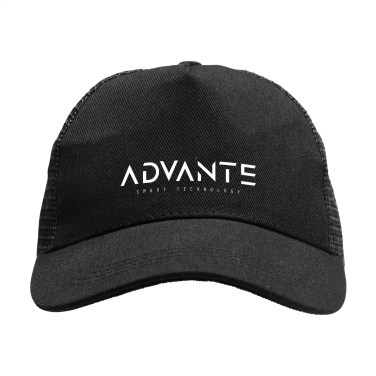 Logotrade promotional giveaway image of: Trucker Recycled Cotton cap