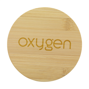 Logo trade business gifts image of: Bamboo Coaster Set