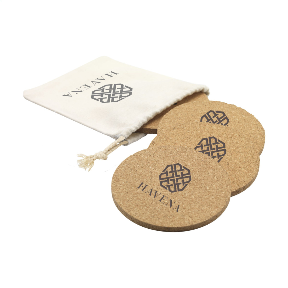 Logotrade corporate gift picture of: Cork Coaster Set