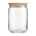 Wood Jar Storage, transparent