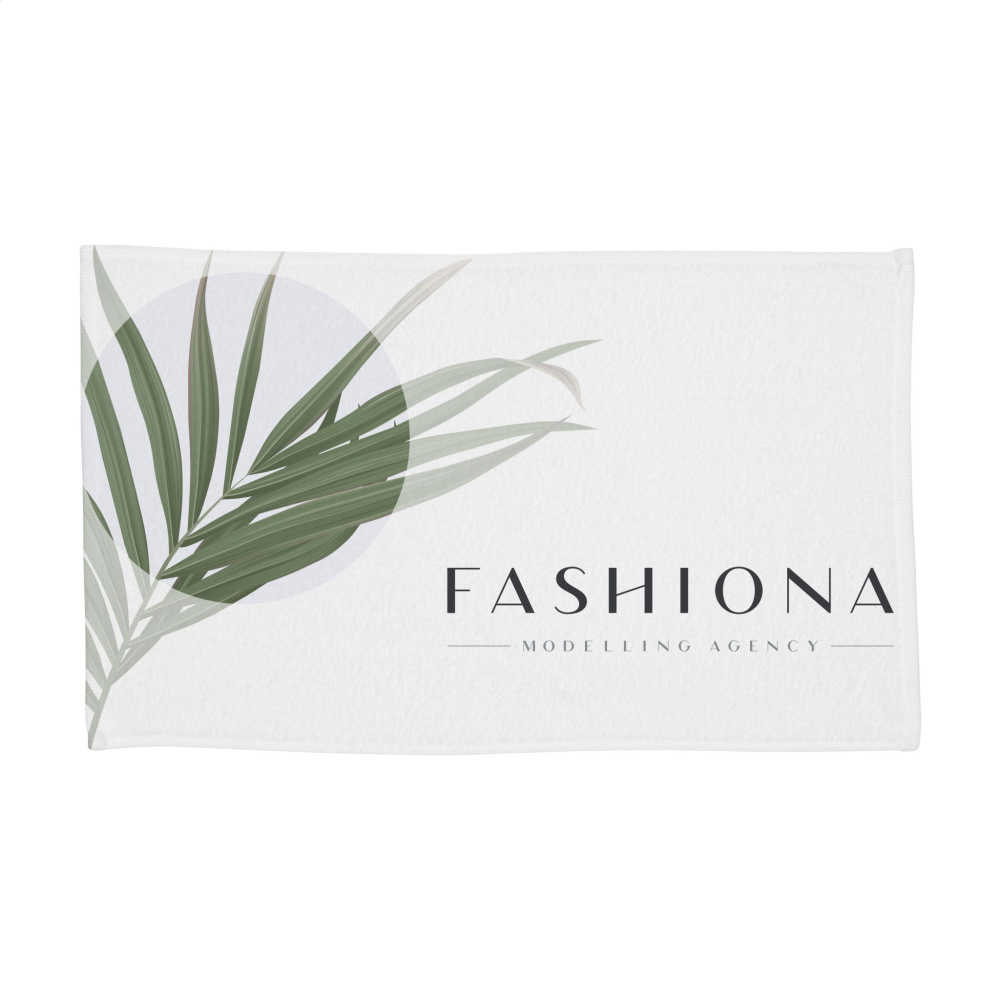 Logo trade promotional gifts picture of: Printed RPET BathTowel 350 g/m² 70x140