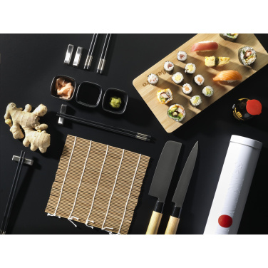 Logo trade promotional items picture of: Temaki Bamboo Sushi Tray gift set