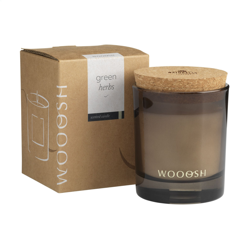 Logotrade advertising product picture of: Wooosh Scented Candle Green Herbs