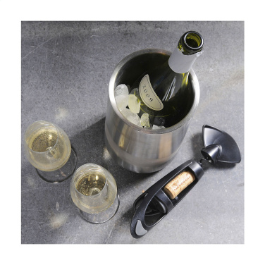 Logo trade promotional gifts image of: CoolSteel RCS Recycled Steel wine cooler