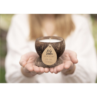 Logo trade promotional giveaway photo of: We Love The Planet Coconut Candle