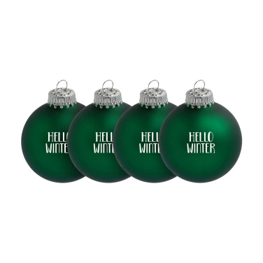 Logo trade corporate gifts image of: Christmas Bauble Ø 6 cm - set of 4 - Made in Europe