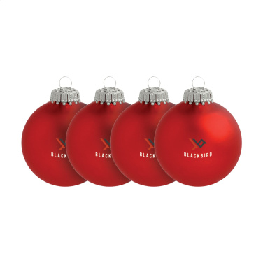 Logo trade advertising products picture of: Christmas Bauble Ø 6 cm - set of 4 - Made in Europe