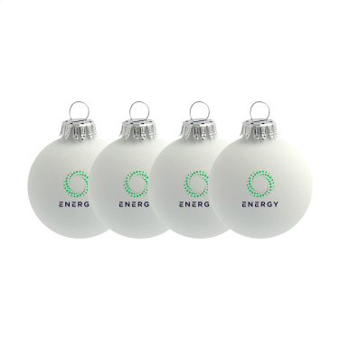 Logo trade business gift photo of: Christmas Bauble Ø 6 cm - set of 4 - Made in Europe