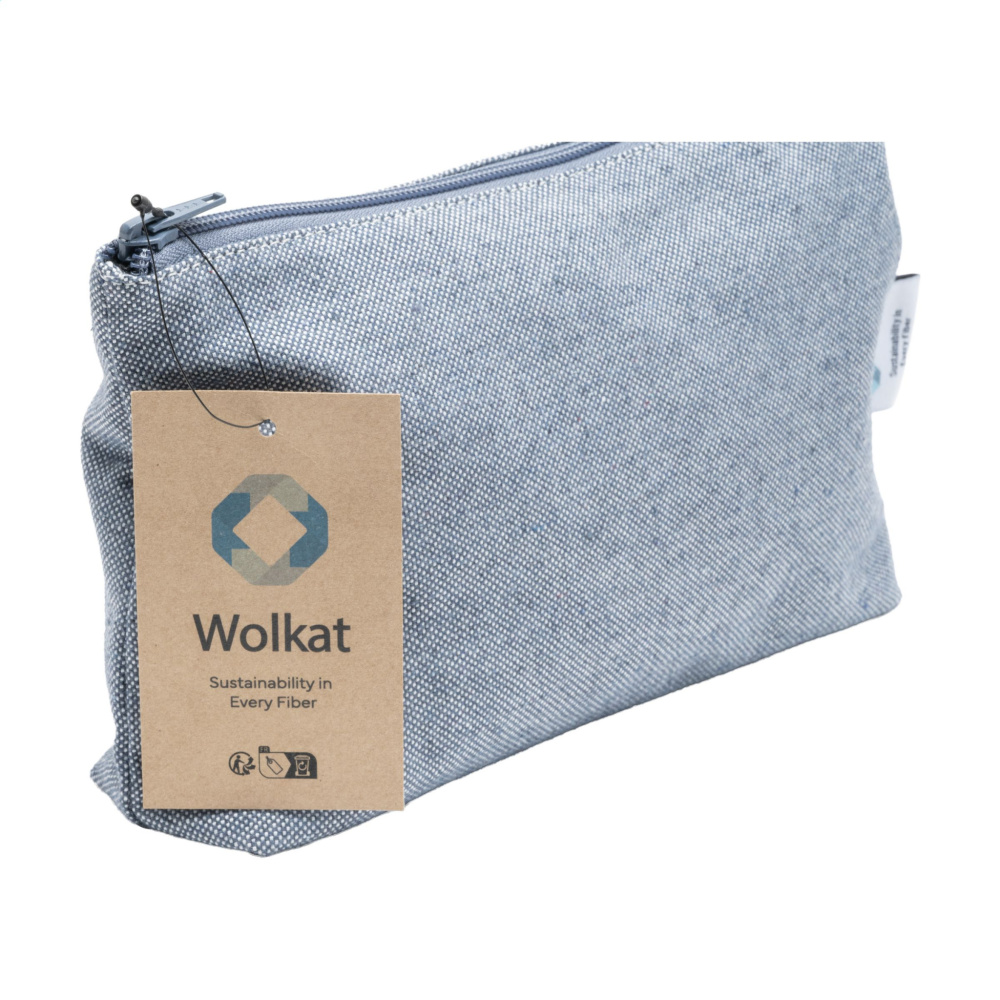 Logo trade promotional products picture of: Wolkat Safi Recycled Textile Cosmetic Bag