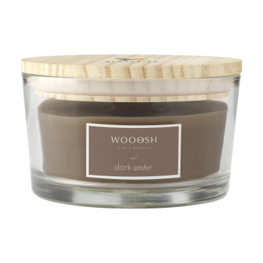 Logotrade promotional giveaway picture of: Wooosh Flame Scented Candle Dark Amber