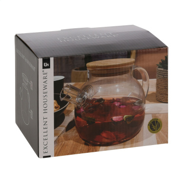 Logo trade promotional items image of: Teatime Glass Teapot