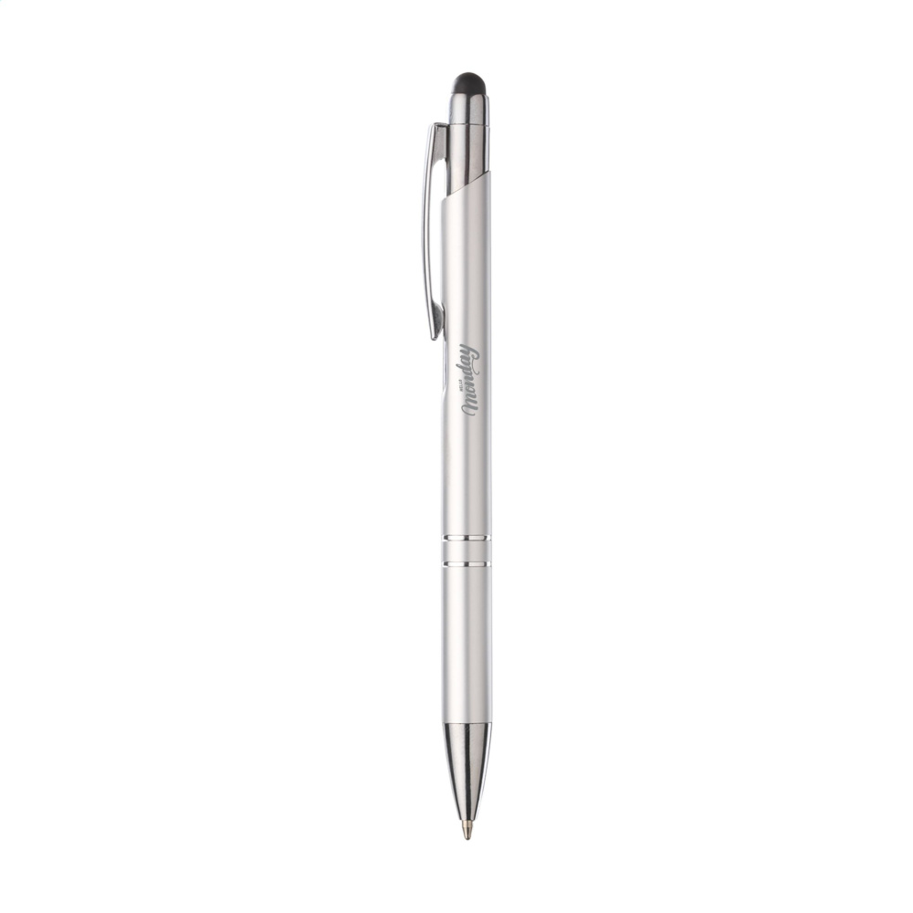 Logo trade promotional gift photo of: Ebony Touch stylus pen