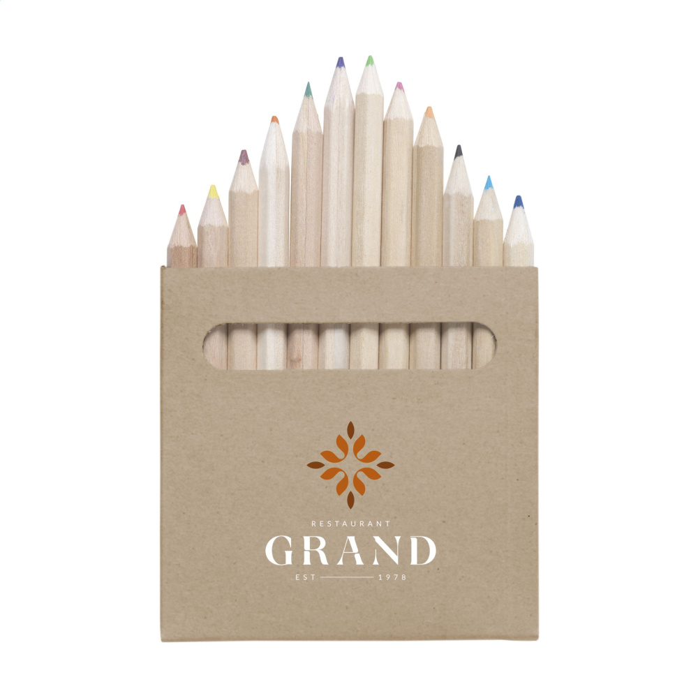 Logo trade promotional giveaways image of: Pastelli coloured pencils