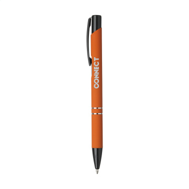 Logotrade business gift image of: Ebony Rubberised pen