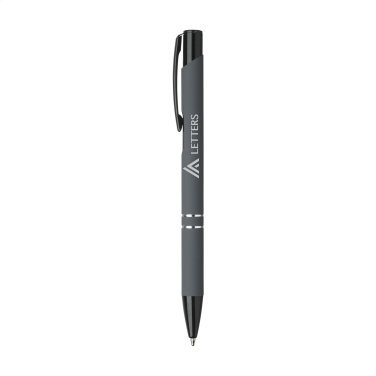 Logotrade promotional giveaway picture of: Ebony Rubberised pen