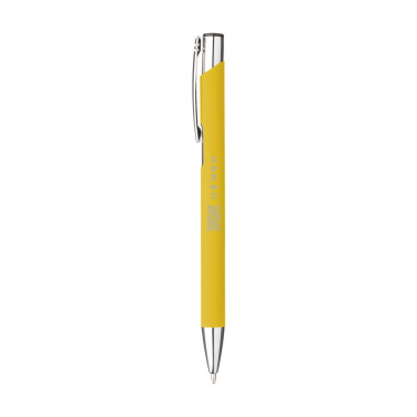 Logo trade promotional items picture of: Ebony Soft Touch pen