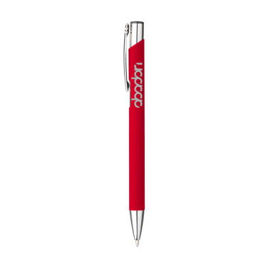 Logo trade advertising products picture of: Ebony Soft Touch pen