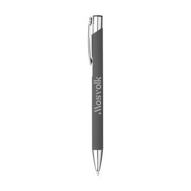 Logo trade promotional product photo of: Ebony Soft Touch pen