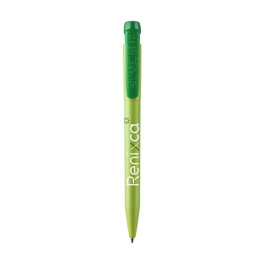 Logotrade promotional gift picture of: Stilolinea Ingeo Pen Green Office