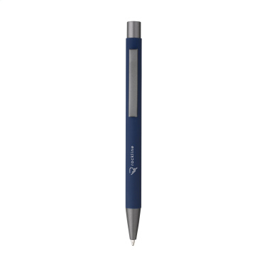 Logotrade promotional item image of: Brady Soft Touch Recycled Alu pens