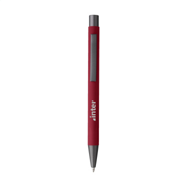 Logo trade promotional products image of: Brady Soft Touch Recycled Alu pens