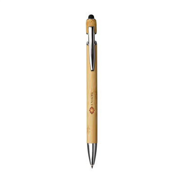 Logo trade promotional gifts image of: Luca Touch Bamboo stylus pen