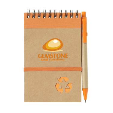 Logo trade corporate gift photo of: RecycleNote-M Paper notebook