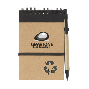 Logo trade promotional giveaways picture of: RecycleNote-M Paper notebook