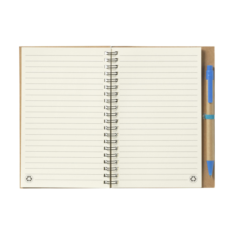 Logo trade business gifts image of: Recycle Note-L Paper notebook