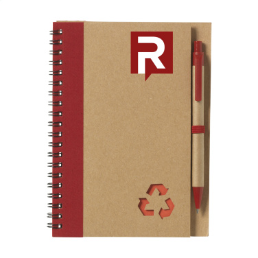 Logo trade promotional giveaways picture of: Recycle Note-L Paper notebook