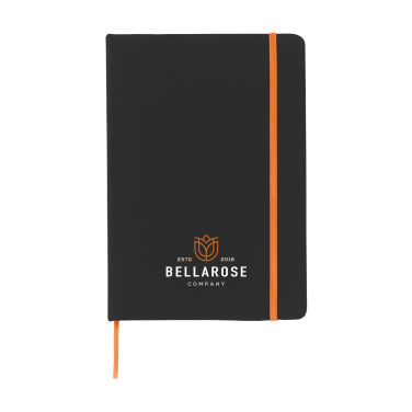 Logo trade promotional giveaways picture of: BlackNote A5 Paper notebook