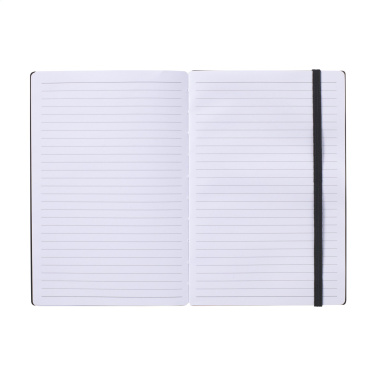 Logo trade promotional merchandise photo of: Bamboo Journal Naked Spine Paper Notebook Black A5