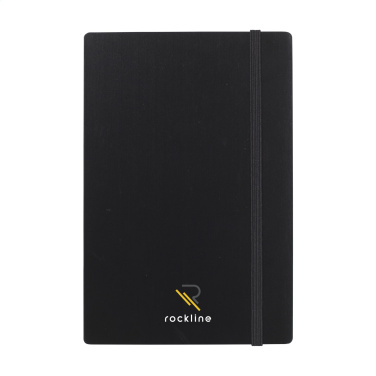 Logotrade promotional product image of: Bamboo Journal Naked Spine Paper Notebook Black A5