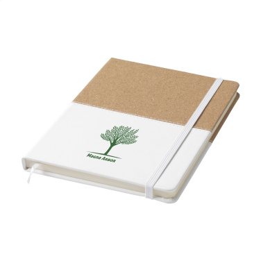 Logo trade corporate gifts image of: Journal Cork Paper Notebook