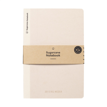 Logo trade promotional merchandise photo of: Sugarcane Paper Notebook A5