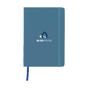 Logo trade business gifts image of: BudgetNote A5 Blanc Paper notebook