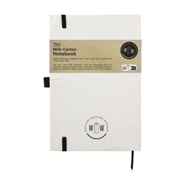 Logo trade promotional items image of: Milk-Carton Paper Notebook A5