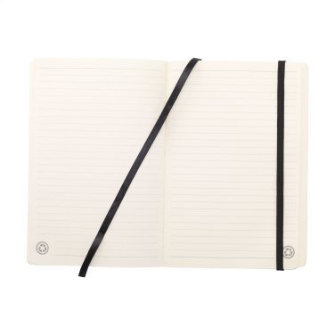 Logo trade corporate gifts picture of: Monti Recycled Leather - Paper Notebook A5