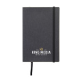 Monti Recycled Leather - Paper Notebook A5, black