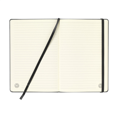 Logotrade promotional merchandise picture of: Montana Recycled Leather Paper Notebook A5