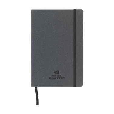 Logo trade advertising products image of: Montana Recycled Leather Paper Notebook A5