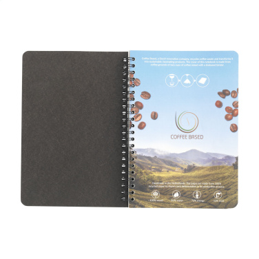 Logotrade corporate gift image of: Coffee Paper Notebook Wire-O A5